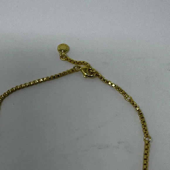 BaubleBar Bubble Gold “G” Initial Necklace with Crystal Pendant - Picture 3 of 4